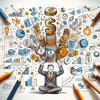 Distribuir carteira investimento